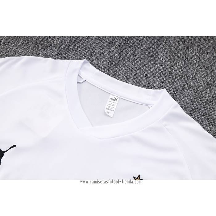 Chandal del Borussia Dortmund 2022 2023 Manga Corta Blanco - Pantalon Corto